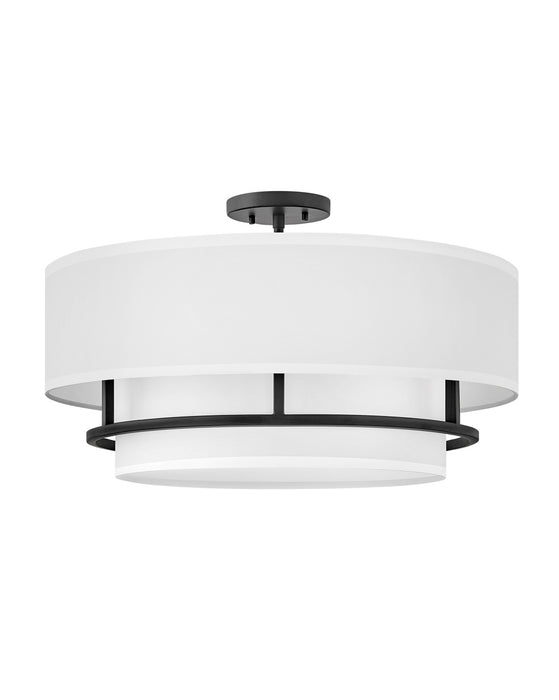 Hinkley - 38894BK - Four Light Semi-Flush Mount - Graham - Black