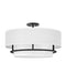 Hinkley - 38894BK - Four Light Semi-Flush Mount - Graham - Black