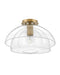 Hinkley - 39061HBR - One Light Semi-Flush Mount - Lotus - Heritage Brass