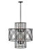 Hinkley - 41065BLK - Six Light Chandelier - Nikko - Black