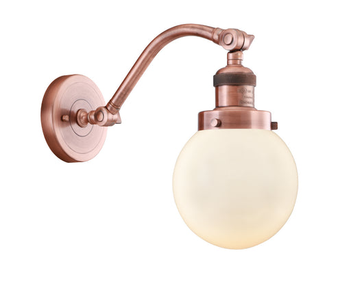 Innovations - 515-1W-AC-G201-6 - One Light Wall Sconce - Franklin Restoration - Antique Copper