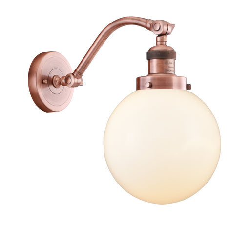 Innovations - 515-1W-AC-G201-8 - One Light Wall Sconce - Franklin Restoration - Antique Copper