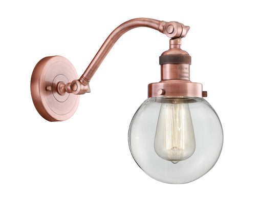 Innovations - 515-1W-AC-G202-6 - One Light Wall Sconce - Franklin Restoration - Antique Copper