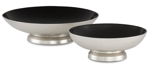 Currey and Company - 1200-0251 - Bowl Set of 2 - Black/Silver