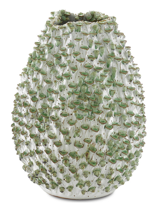 Currey and Company - 1200-0301 - Vase - White/Green