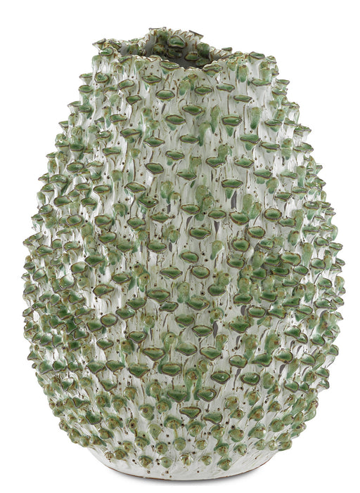 Currey and Company - 1200-0302 - Vase - White/Green