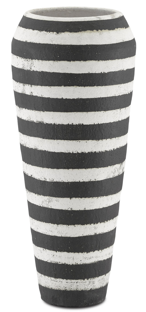 Currey and Company - 1200-0316 - Urn - Textured Black/White
