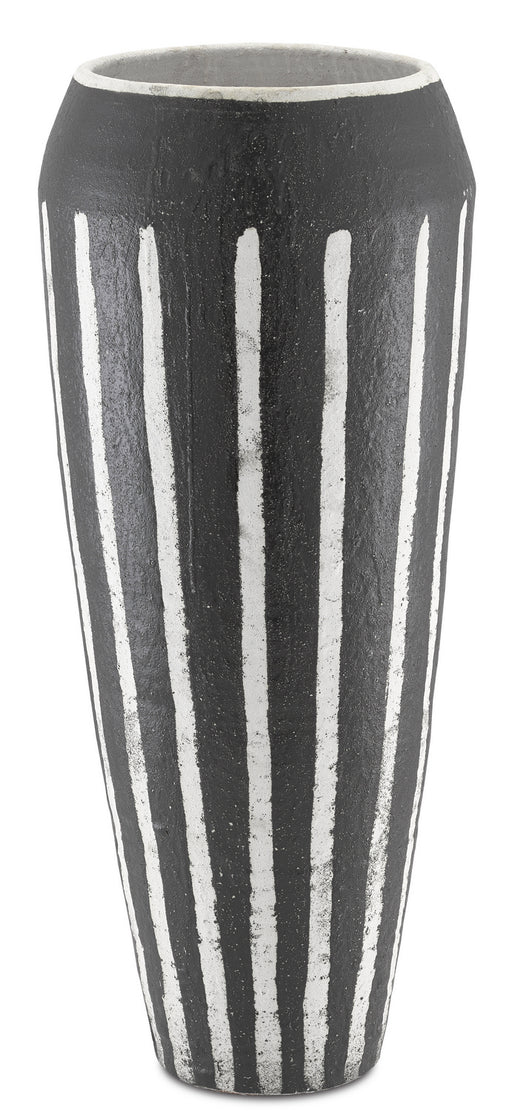 Currey and Company - 1200-0317 - Urn - Textured Black/White