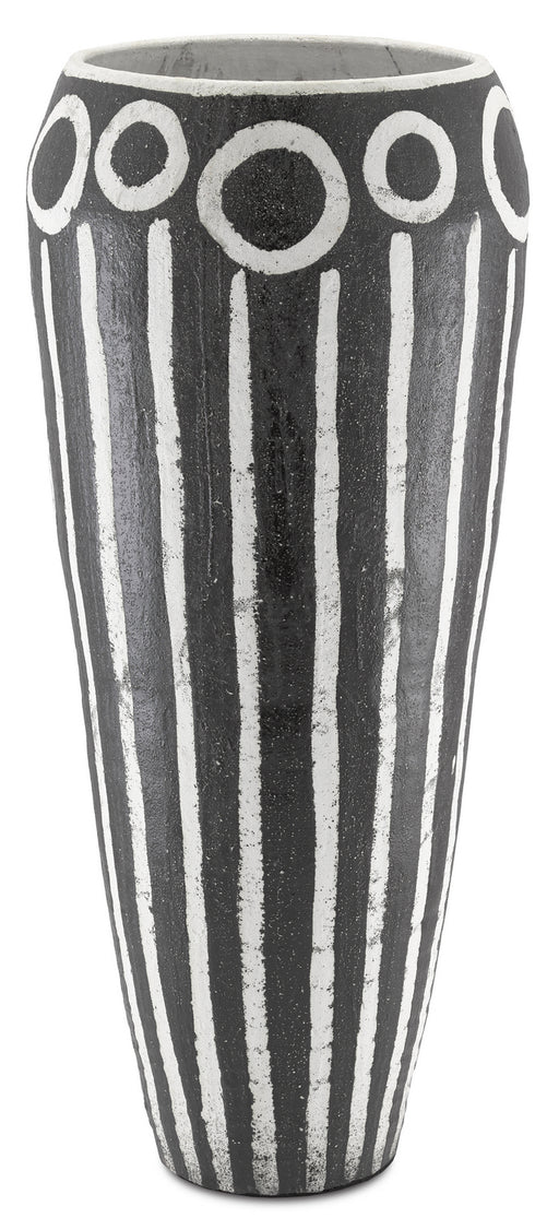 Currey and Company - 1200-0318 - Urn - Textured Black/White