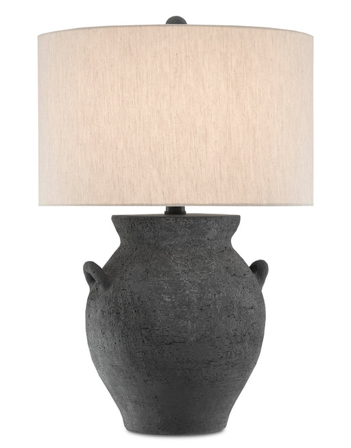 Currey and Company - 6000-0537 - One Light Table Lamp - Black Ash/Satin Black