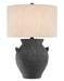 Currey and Company - 6000-0537 - One Light Table Lamp - Black Ash/Satin Black