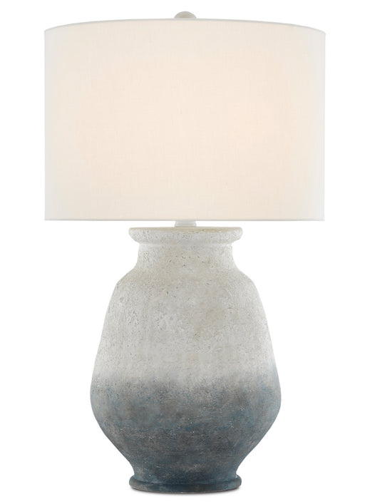 Currey and Company - 6000-0538 - One Light Table Lamp - Ash Ivory/Blue/Acrylic White