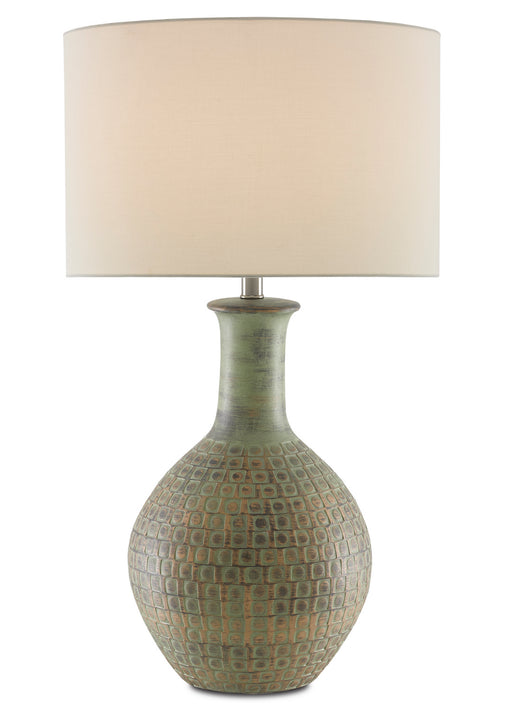Currey and Company - 6000-0611 - One Light Table Lamp - Dark Moss Green/Gold