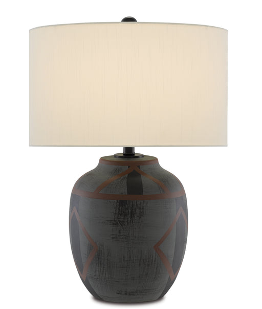 Currey and Company - 6000-0641 - One Light Table Lamp - Dark Blue/Matte Black