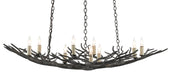 Currey and Company - 9000-0555 - Nine Light Chandelier - Rustic Bronze
