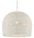 Currey and Company - 9000-0623 - Three Light Chandelier - White
