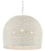Currey and Company - 9000-0623 - Three Light Chandelier - White