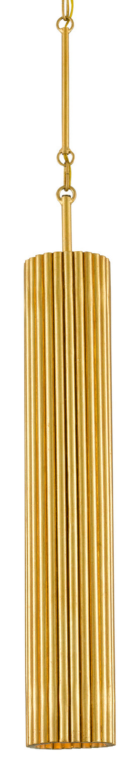 Currey and Company - 9000-0629 - One Light Pendant - Contemporary Gold Leaf/Painted Contemporary Gold