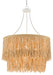 Currey and Company - 9000-0649 - Four Light Chandelier - Gesso White/Natural Rope