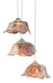 Currey and Company - 9000-0675 - Three Light Pendant - Painted Silver/Contemporary Silver Leaf/Natural Shell