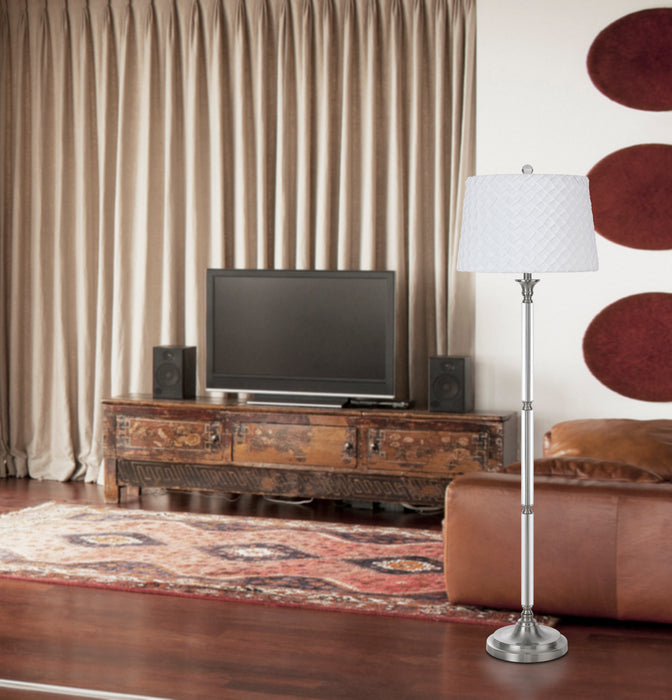 One Light Floor Lamp from the Ruston collection in Brushed Steel finish
