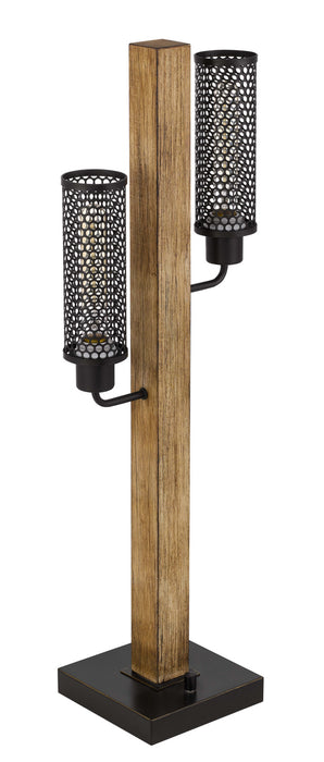 Two Light Table Lamp from the Lenox collection in Dark Bronze finish