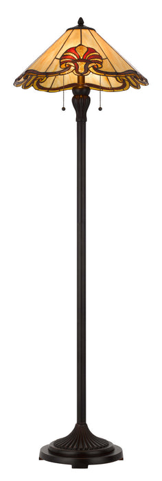 Two Light Floor Lamp from the Tiffany collection in Dark Bronze finish