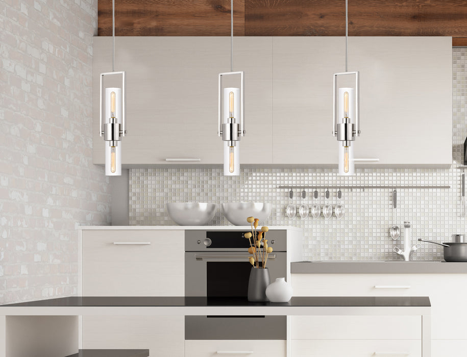 Two Light Pendant from the Redmond collection in Chrome finish