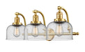 Innovations - 515-3W-SG-G74 - Three Light Bath Vanity - Franklin Restoration - Satin Gold