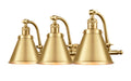 Innovations - 515-3W-SG-M13-SG - Three Light Bath Vanity - Franklin Restoration - Satin Gold