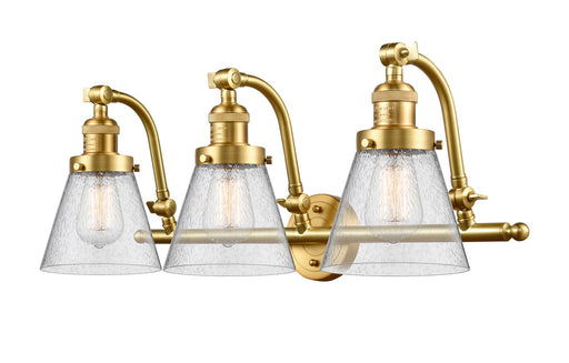 Innovations - 515-3W-SG-G64 - Three Light Bath Vanity - Franklin Restoration - Satin Gold