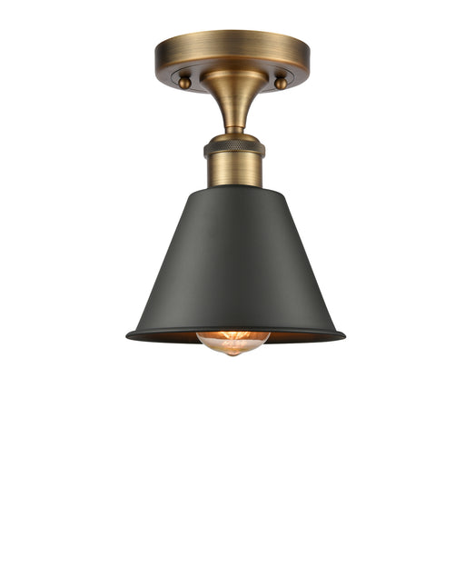Innovations - 516-1C-BB-M8-LED - LED Semi-Flush Mount - Ballston - Brushed Brass