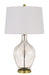 Cal Lighting - BO-2971TB - One Light Table Lamp - Bancroft - Clear/Antique Brass