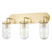Mitzi - H124303-AGB - Three Light Bath Bracket - Clara - Aged Brass