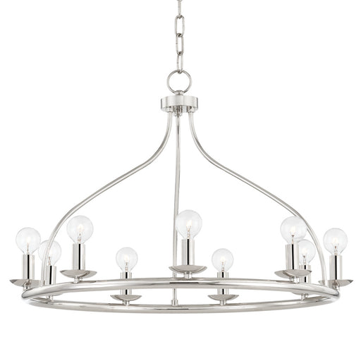 Mitzi - H511809-PN - Nine Light Chandelier - Kendra - Polished Nickel