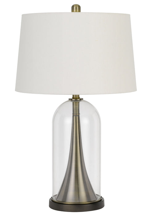 Cal Lighting - BO-2989TB - One Light Table Lamp - Camargo - Glass/Antique Brass