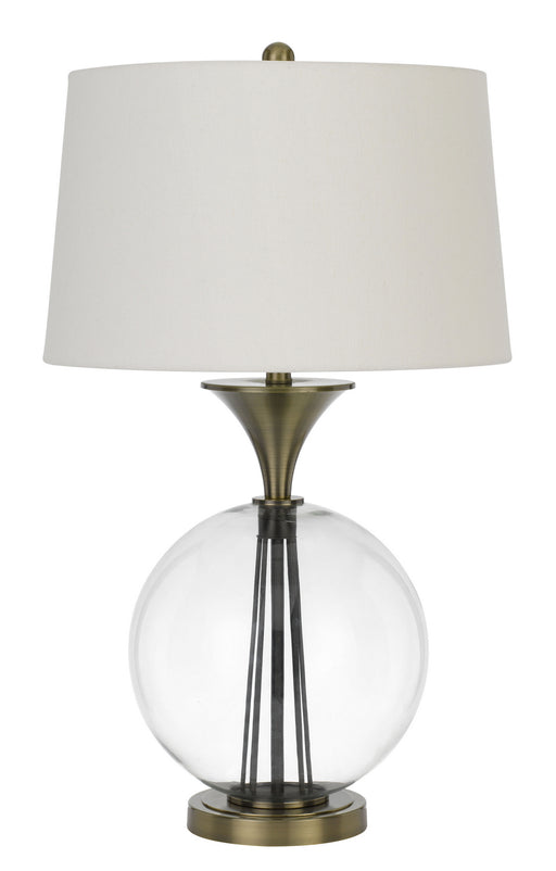 Cal Lighting - BO-2990TB - One Light Table Lamp - Moxee - Glass/Antique Brass