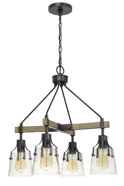 Cal Lighting - FX-3735-4 - Four Light Chandelier - Aosta - Wood/Iron