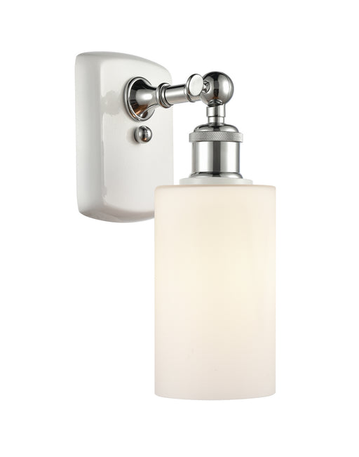 Innovations - 516-1W-WPC-G801 - One Light Wall Sconce - Ballston - White and Polished Chrome