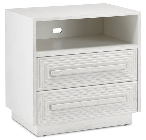 Currey and Company - 3000-0149 - Nightstand - Cerused White