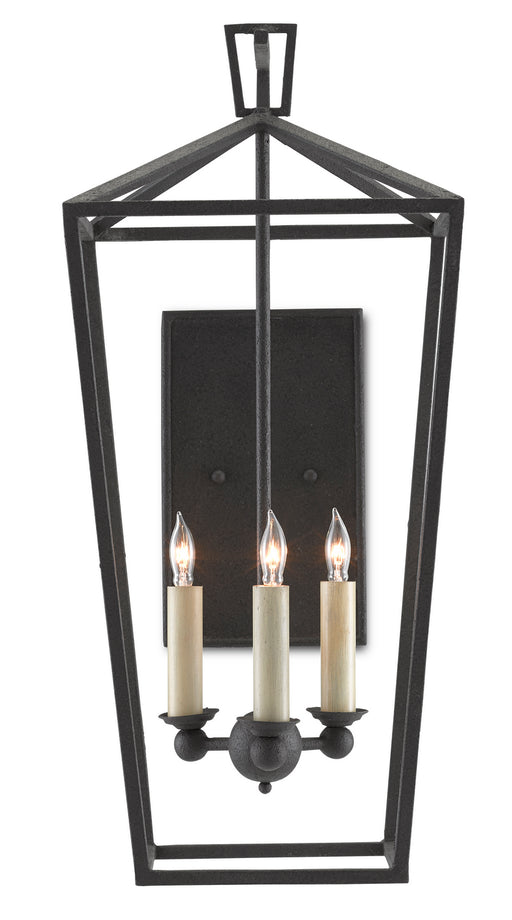 Currey and Company - 5000-0169 - Three Light Wall Sconce - Molé Black