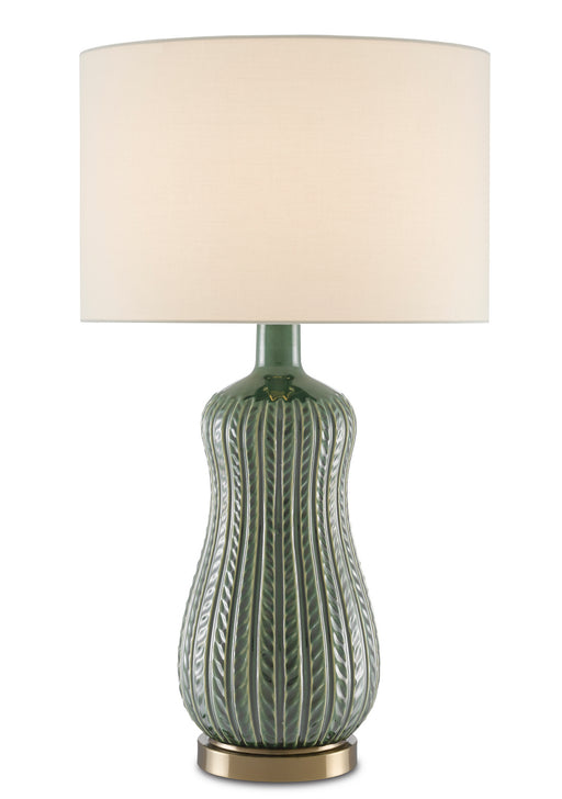 Currey and Company - 6000-0673 - One Light Table Lamp - Green