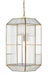 Currey and Company - 9000-0749 - One Light Pendant - Brass Antique/Clear