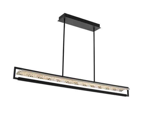 Allegri - 036962-052-FR001 - LED Island Pendant - Capuccio - Matte Black w/ Chrome
