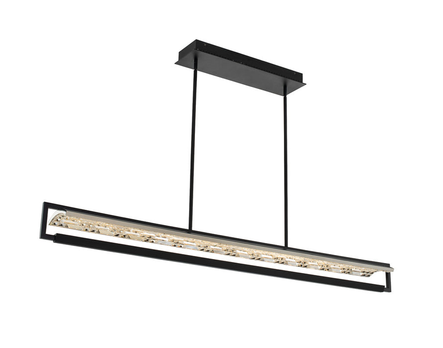 Allegri - 036962-052-FR001 - LED Island Pendant - Capuccio - Matte Black w/ Chrome