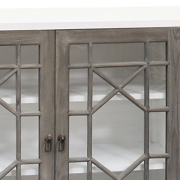 Credenza from the Longshore collection in Grain De Bois Blanc finish