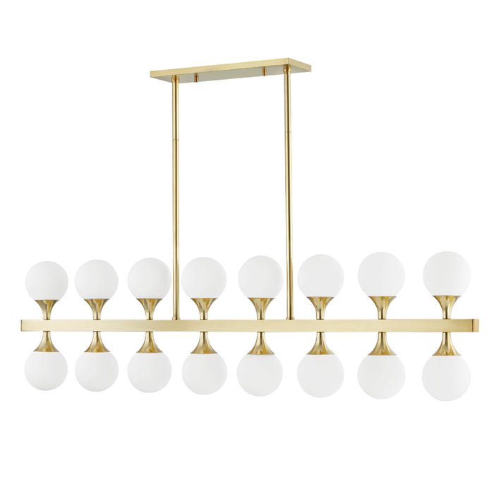 Hudson Valley - 3350-AGB - LED Island Pendant - Astoria - Aged Brass