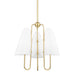 Hudson Valley - 7173-AGB - Three Light Chandelier - Slate Hill - Aged Brass