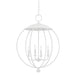 Hudson Valley - 9124-WP - Four Light Pendant - Wesley - White Plaster