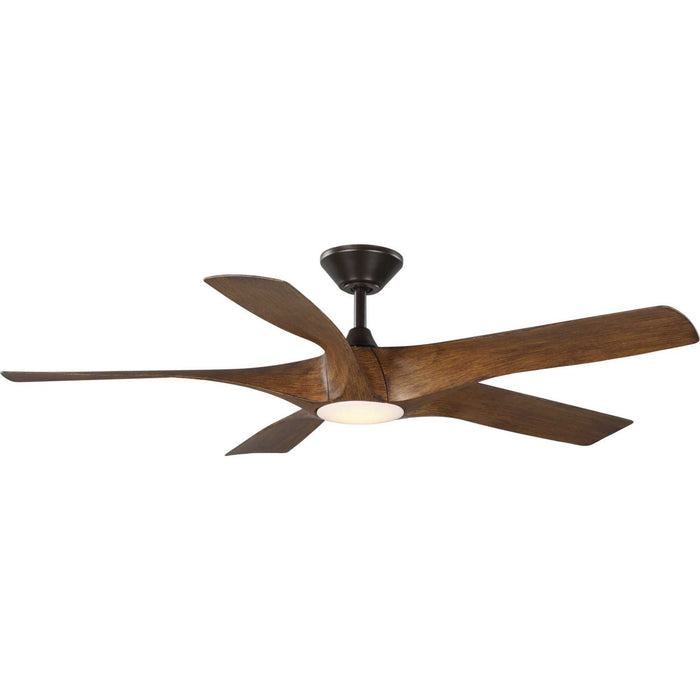 Progress Lighting - P250059-179-30 - 60``Ceiling Fan - Vernal - Koa Woodgrain with Bronze Accents